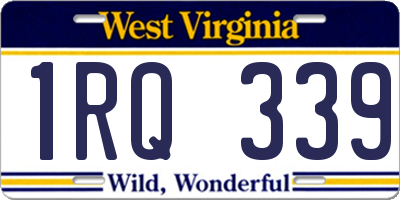 WV license plate 1RQ339