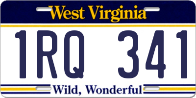 WV license plate 1RQ341