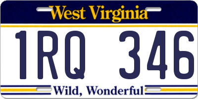 WV license plate 1RQ346