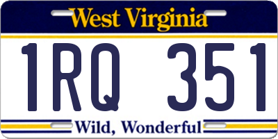 WV license plate 1RQ351