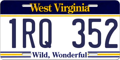 WV license plate 1RQ352