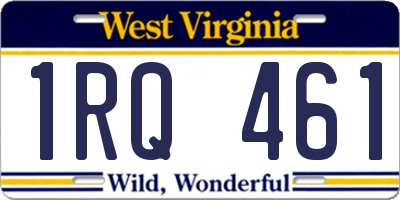 WV license plate 1RQ461