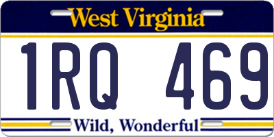 WV license plate 1RQ469