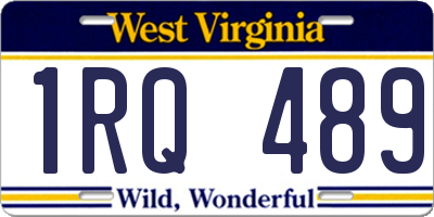 WV license plate 1RQ489
