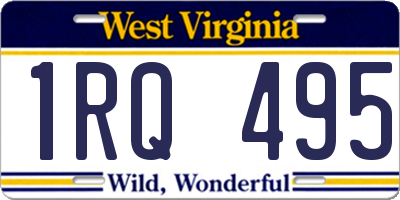 WV license plate 1RQ495