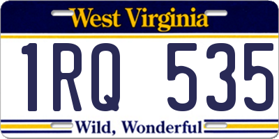 WV license plate 1RQ535