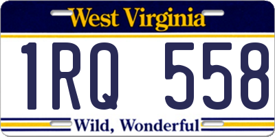 WV license plate 1RQ558