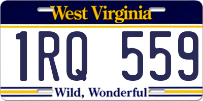 WV license plate 1RQ559