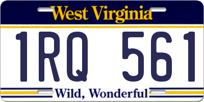 WV license plate 1RQ561