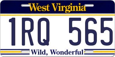 WV license plate 1RQ565