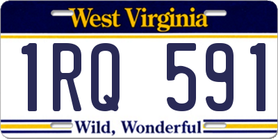 WV license plate 1RQ591