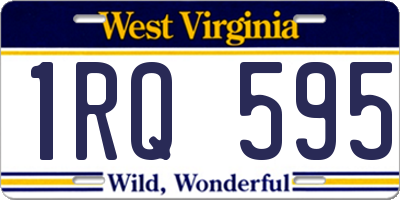 WV license plate 1RQ595