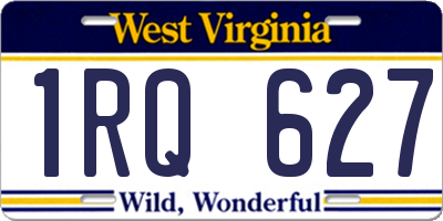 WV license plate 1RQ627
