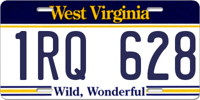 WV license plate 1RQ628