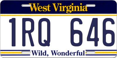 WV license plate 1RQ646
