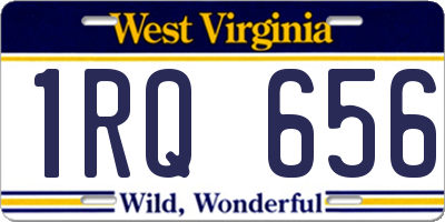 WV license plate 1RQ656