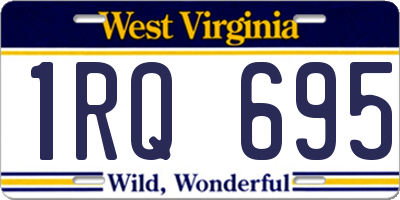WV license plate 1RQ695