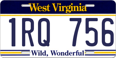 WV license plate 1RQ756