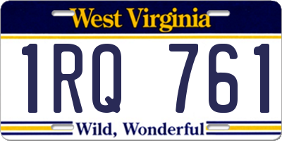 WV license plate 1RQ761
