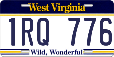 WV license plate 1RQ776
