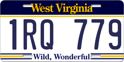 WV license plate 1RQ779