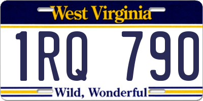 WV license plate 1RQ790