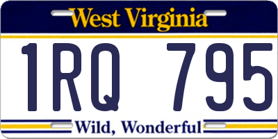 WV license plate 1RQ795