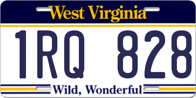 WV license plate 1RQ828