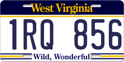 WV license plate 1RQ856