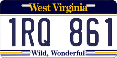 WV license plate 1RQ861