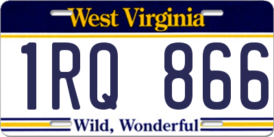 WV license plate 1RQ866