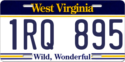 WV license plate 1RQ895