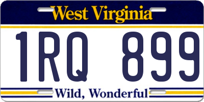 WV license plate 1RQ899