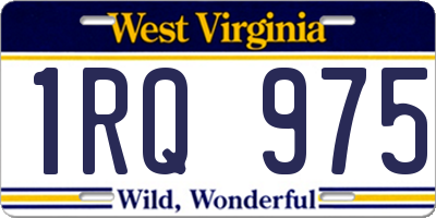WV license plate 1RQ975