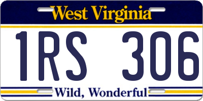 WV license plate 1RS306