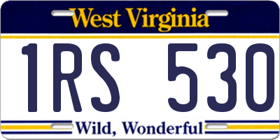 WV license plate 1RS530