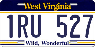 WV license plate 1RU527