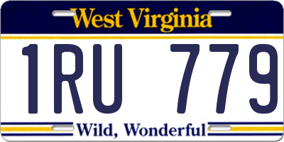 WV license plate 1RU779