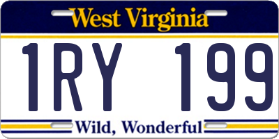 WV license plate 1RY199