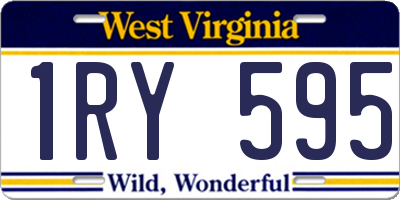 WV license plate 1RY595