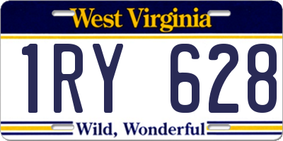 WV license plate 1RY628