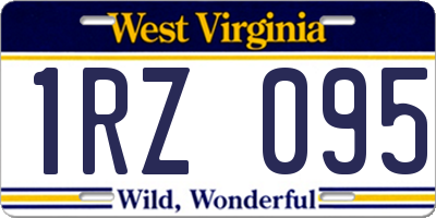 WV license plate 1RZ095