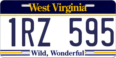 WV license plate 1RZ595