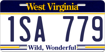 WV license plate 1SA779