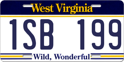 WV license plate 1SB199