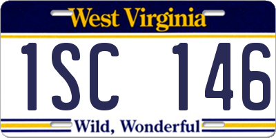 WV license plate 1SC146