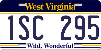 WV license plate 1SC295