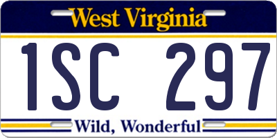 WV license plate 1SC297