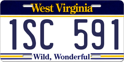 WV license plate 1SC591