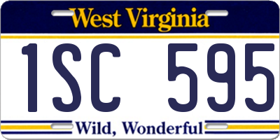 WV license plate 1SC595